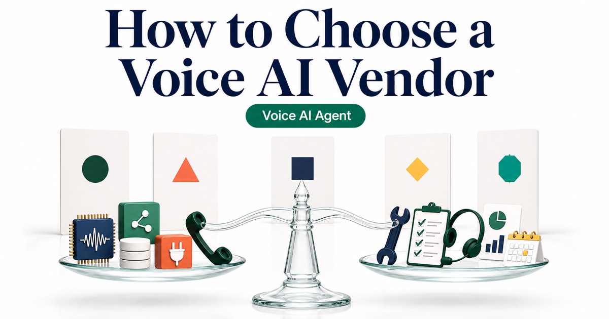 Voice AI Agent vendor evaluation balance comparing technology, telephony and integrations with maintenance, QA, handoff and reporting